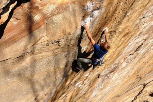 Alexander Megos on Pure Imagination Red River Gorge UKClimbing