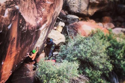 Daniel Woods Nest V15 Red Rock ClimbingCom